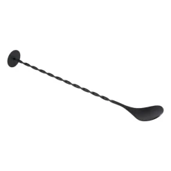 Xenos Keukengerei|Lepels-Cocktail lepel - zwart - 3,2x27,5 cm