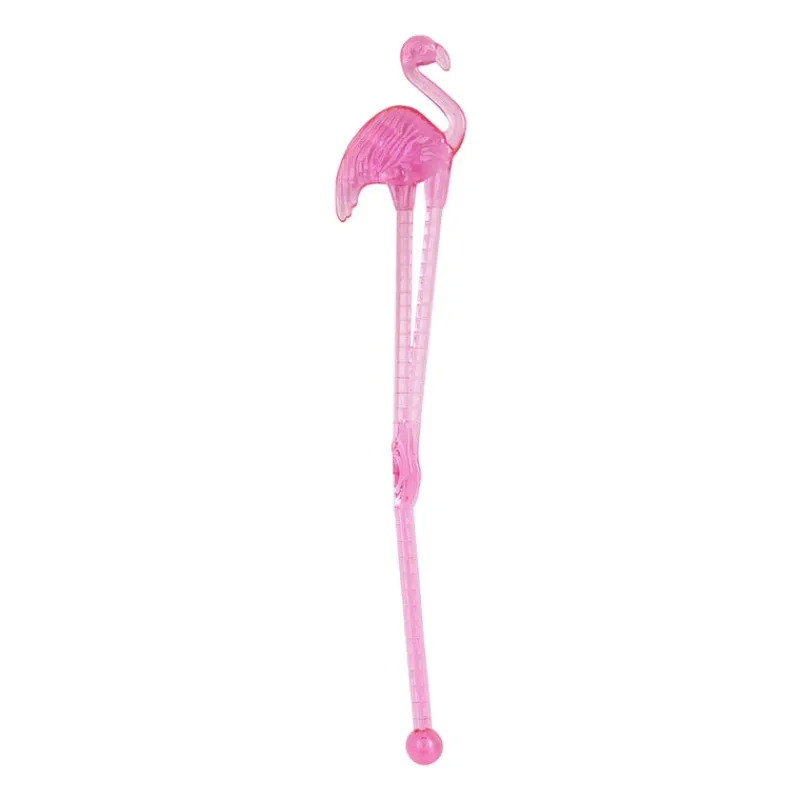 Xenos Wegwerpservies|Buitenservies-Cocktail roerstaafjes - flamingo - set van 12