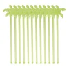 Xenos Wegwerpservies|Buitenservies-Cocktail roerstaafjes - palmboom - set van 12