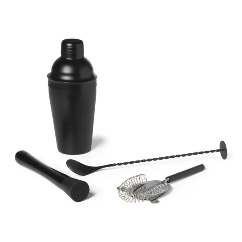 Xenos Keukengerei-Cocktail stamper - zwart - 20,5x3,2 cm