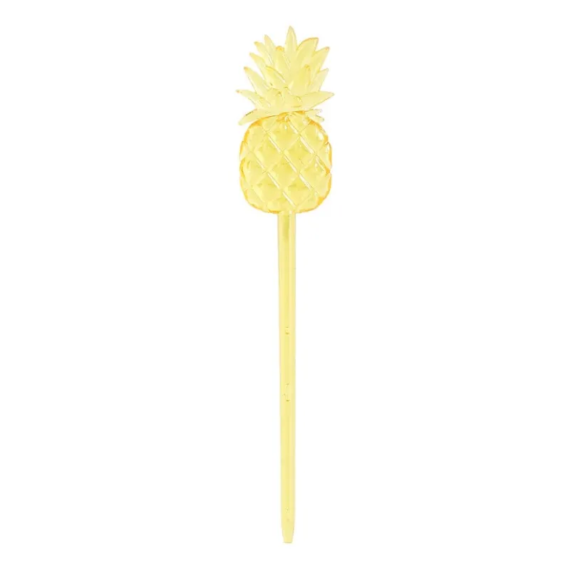 Xenos Wegwerpservies|Keukengerei-Cocktailprikkers ananas - 24 stuks