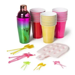 Xenos Wegwerpservies|Keukengerei-Cocktailprikkers flamingo - 24 stuks