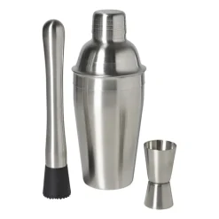 Xenos Keukengerei-Cocktailshaker - zilverkleurig - 500 ml
