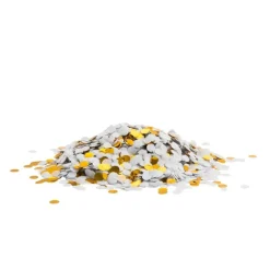 Xenos Confetti|Bruiloft-Confetti - wit / goud