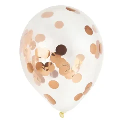 Xenos Ballonnen|Bruiloft-Confettiballon - paars/roze - 6 stuks