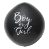Xenos Ballonnen|Babyshower-Confettiballon gender reveal - zwart - ø60 cm