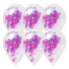 Xenos Ballonnen|Kinderfeestjes-Confettiballonnen unicorn - set van 6
