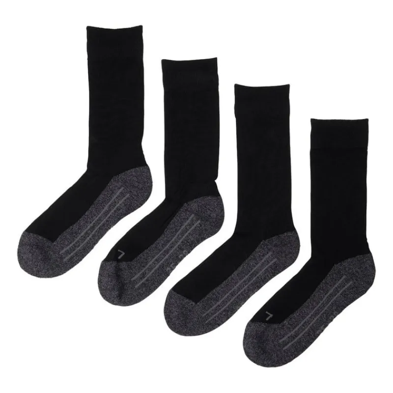 Xenos Sportsokken-Coolmax bamboe sokken 35/38 - zwart - 2 paar