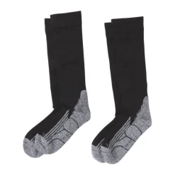 Xenos Sportsokken-Coolmax compressie sokken 2 paar - zwart - maat 35-38