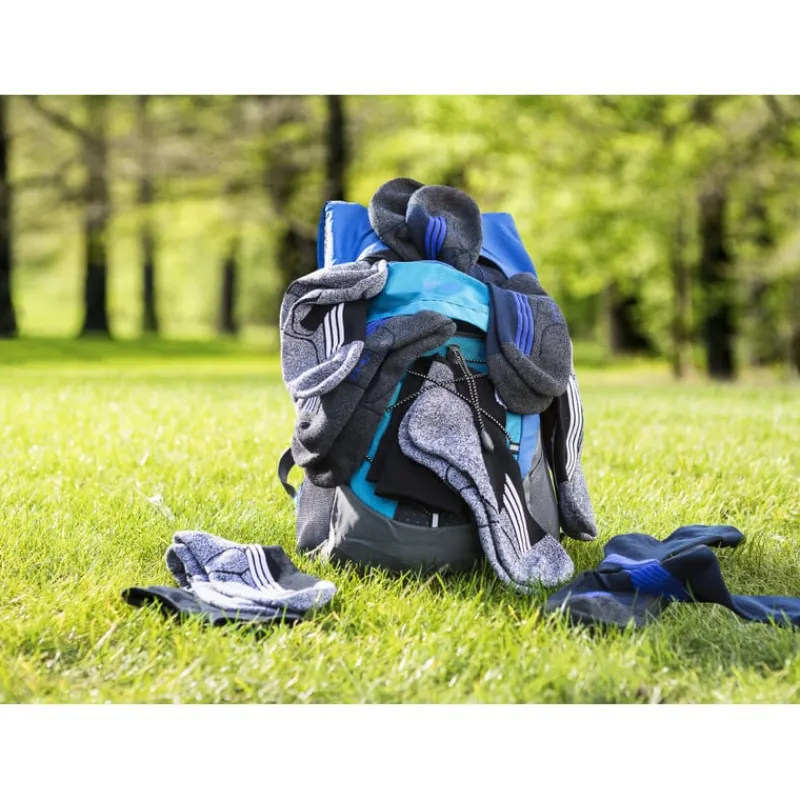 Xenos Sportsokken-Coolmax enkelsokken - 43/46 - wit/grijs - 2 paar