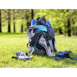 Xenos Sportsokken-Coolmax enkelsokken - 35/38 - wit/grijs - 2 paar
