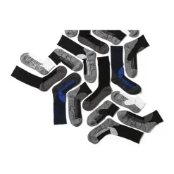 Xenos Sportsokken-Coolmax enkelsokken - 35/38 - wit/grijs - 2 paar