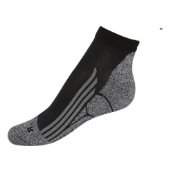 Xenos Sportsokken-Coolmax enkelsokken - 35/38 - zwart/grijs - 2 paar