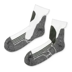 Xenos Sportsokken-Coolmax sportsokken 43/46 - wit/grijs - 2 paar