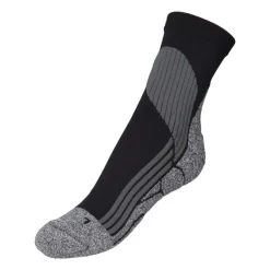 Xenos Sportsokken-Coolmax sportsokken 39/42 - zwart/grijs - 2 paar