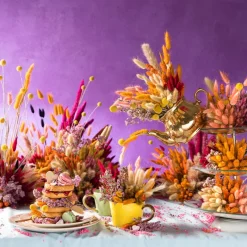 Xenos Kunstbloemen-Craspedia geel - 40-50 cm