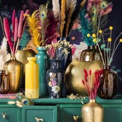 Xenos Kunstbloemen-Craspedia geel - 40-50 cm