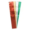 Xenos Knutselpapier|Kerst Inpakken-Crepe papier metallic - multikleur - set van 4