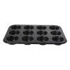 Xenos Bakvormen-Cupcake bakvorm - zwart - 12 cups