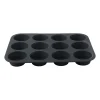 Xenos Bakvormen-Cupcakevorm siliconen - grijs - 33x25x3 cm