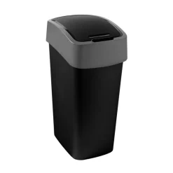Curver Pedaalemmers|Prullenbakken-flip bin prullenbak - grijs - 45 liter
