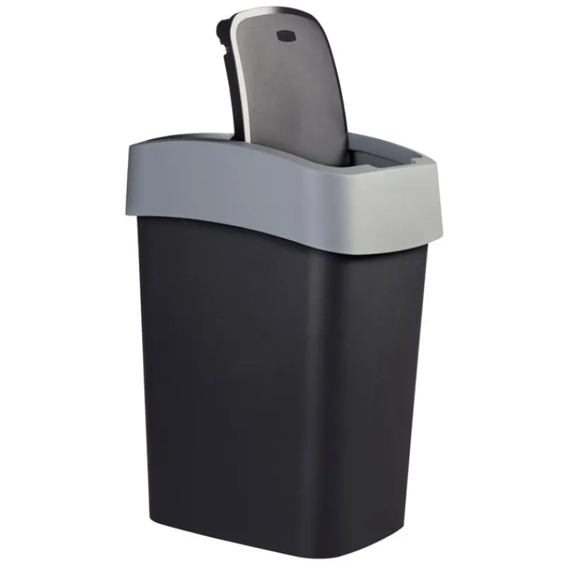 Curver Pedaalemmers|Prullenbakken-flip bin prullenbak - grijs - 45 liter
