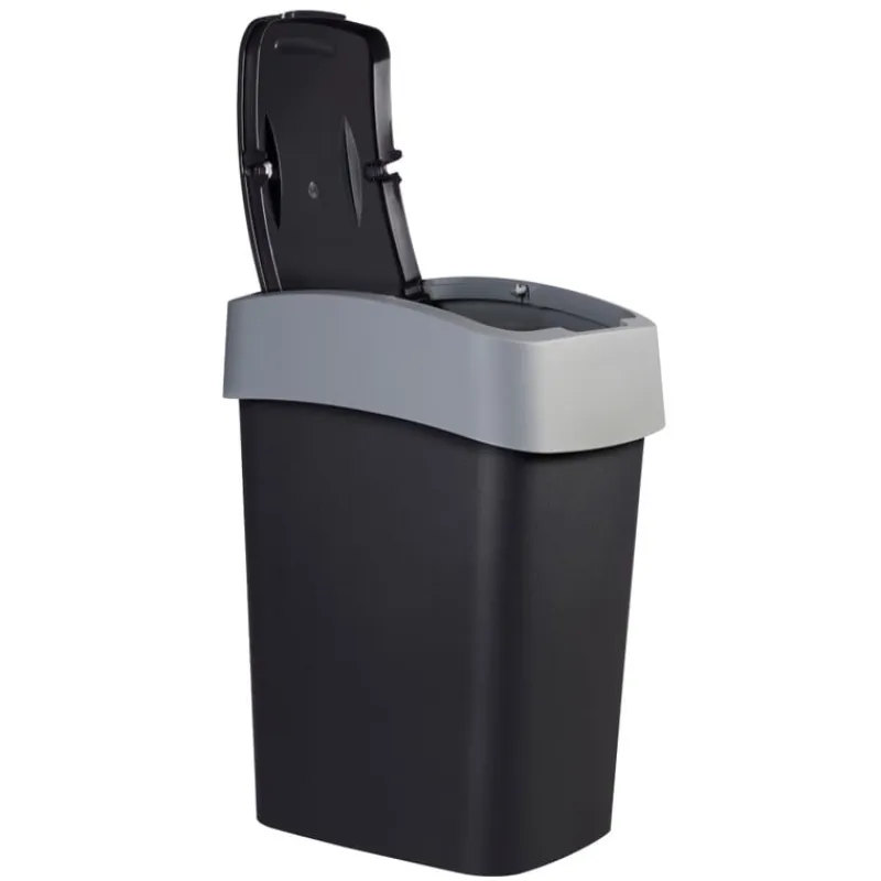Curver Pedaalemmers|Prullenbakken-flip bin prullenbak - grijs - 45 liter