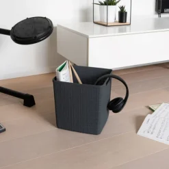 Xenos Opbergboxen-Curver jute opbergmand cube - 17 liter - grijs