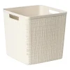 Xenos Opbergboxen-Curver jute opbergmand cube - 17 liter - beige