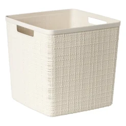 Xenos Opbergboxen-Curver jute opbergmand cube - 17 liter - beige
