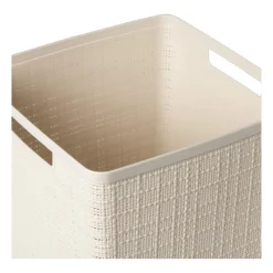 Xenos Opbergboxen-Curver jute opbergmand cube - 17 liter - beige