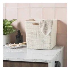 Xenos Opbergboxen-Curver jute opbergmand cube - 17 liter - beige