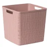 Xenos Opbergboxen-Curver jute opbergmand cube - 17 liter - roze
