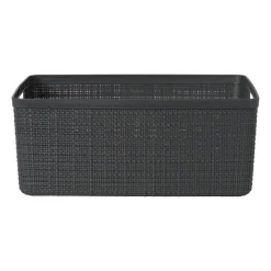 Xenos Opbergboxen-Curver jute opbergmand M - 12 liter - grijs