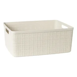 Xenos Opbergboxen-Curver jute opbergmand M - 12 liter - beige