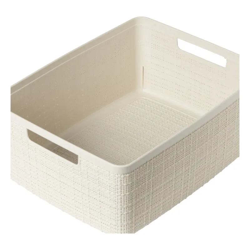 Xenos Opbergboxen-Curver jute opbergmand M - 12 liter - beige