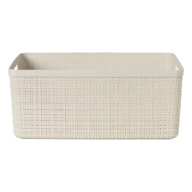 Xenos Opbergboxen-Curver jute opbergmand M - 12 liter - beige