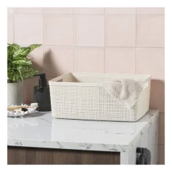 Xenos Opbergboxen-Curver jute opbergmand M - 12 liter - beige