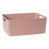 Xenos Opbergboxen-Curver jute opbergmand M - 12 liter - roze