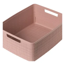 Xenos Opbergboxen-Curver jute opbergmand M - 12 liter - roze