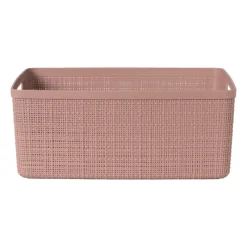 Xenos Opbergboxen-Curver jute opbergmand M - 12 liter - roze