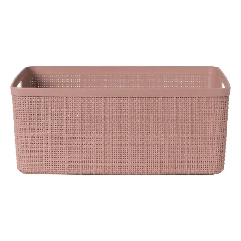 Xenos Opbergboxen-Curver jute opbergmand M - 12 liter - roze