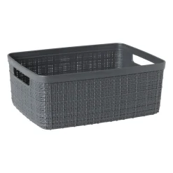 Xenos Opbergboxen-Curver jute opbergmand S - 5 liter - grijs