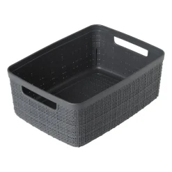 Xenos Opbergboxen-Curver jute opbergmand S - 5 liter - grijs