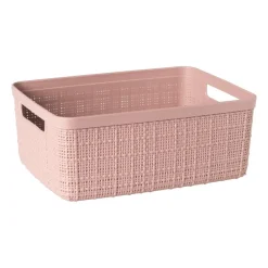 Xenos Opbergboxen-Curver jute opbergmand S - 5 liter - roze