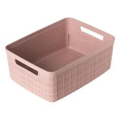 Xenos Opbergboxen-Curver jute opbergmand S - 5 liter - roze