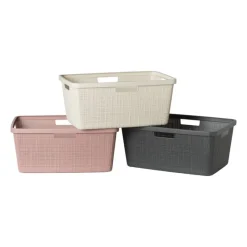 Curver Wasmanden-jute wasmand - 46 liter - beige
