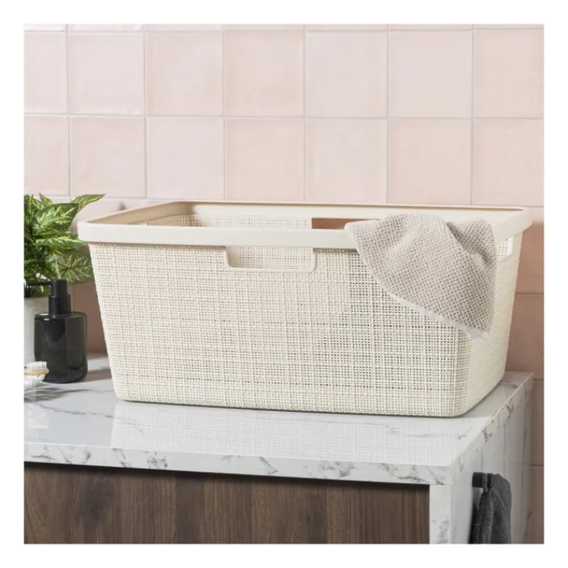 Curver Wasmanden-jute wasmand - 46 liter - beige