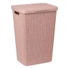 Curver Wasmanden-jute wasmand met deksel - 58 liter - roze