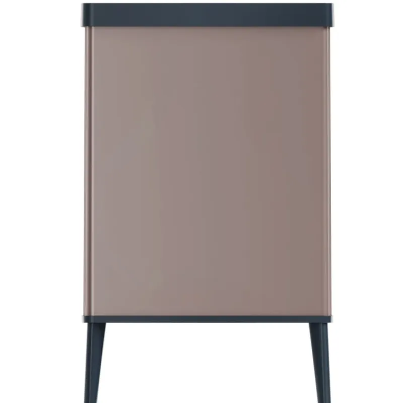 Curver Pedaalemmers|Prullenbakken-prullenbak Verto - rosékleurig/zwart - 54 liter